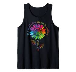 LGBTQ Regenbogen Sonnenblume Be Kind Gay Love Pride Blume Tank Top von Rainbow Pride Equality Homosexuell Gay CSD Outfits