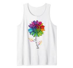 LGBTQ Regenbogen Sonnenblume Gay Love Pride Gleichheit Blume Tank Top von Rainbow Pride Equality Homosexuell Gay CSD Outfits