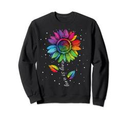 LGBTQ Regenbogen Sonnenblume Gay Pride Weihnachten Winter Sweatshirt von Rainbow Pride Equality Homosexuell Gay CSD Outfits