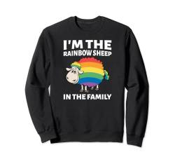 I'm the Rainbow Sheep of the Family LGBT Gay Homosexualität Sweatshirt von Rainbow Regenbogen Lesbe Pride LGBTQ Kleidung Mann