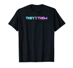 genderneutrale Pronomen They Them LGBT Gay Homosexualität T-Shirt von Rainbow Regenbogen Lesbe Pride LGBTQ Kleidung Mann