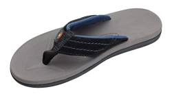Rainbow Sandals Herren East Cape Molded Rubber Sandal, Grau (Schwarz/Blau mit grauem Oberteil), 43 EU von Rainbow Sandals