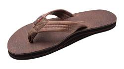 Rainbow Sandals Herren Luxus-Leder – einlagige Fußgewölbeunterstützung, Eiche, 12-13.5 von Rainbow Sandals