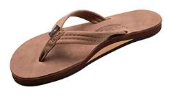 Rainbow Sandals Luxuriöse Damen-Fußgewölbe-Stütze aus Leder, einlagig, mit einem 1,9 cm breiten Riemen, Braun (Nogales Holz), 37.5/38.5 EU von Rainbow Sandals