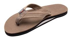 Rainbow Sandals Luxuriöse Herren-Fußgewölbeunterstützung aus Leder, einlagig, Tahitian Tan,, 40/41.5 EU von Rainbow Sandals