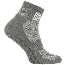 1 Paar grau Anti-Rutsch-Socken mit ABS-System, ideal für solche Sportarten,wie Joga,Fitness,Pilates,Kampfkunst,Tanz,Gymnastik,Trampolinspringen.Größen von 36 bis 38,atmende Baumwolle von Rainbow Socks
