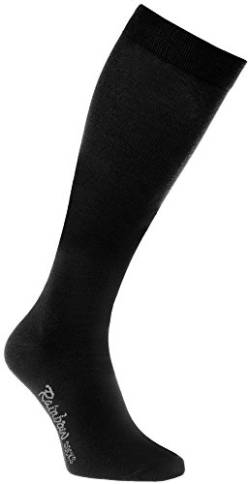 Rainbow Socks - Damen Herren Bunte Baumwolle Kniestrümpfe - 1 Par - Schwarz - Größen 39-41 von Rainbow Socks