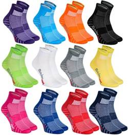 Rainbow Socks - Damen Herren Bunte Baumwolle Sport Socken - 12 Paar - Mehrfarbig - Größen 36-38 von Rainbow Socks