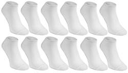 Rainbow Socks - Damen Herren Bunte Sneaker Bambus Socken - 6 Paar - Weiß - Größen 44-46 von Rainbow Socks