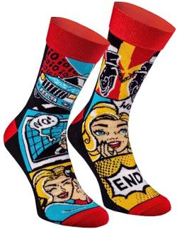 Rainbow Socks - Damen Herren Lustige Comic-Buch Socken - Größe 41-46 von Rainbow Socks