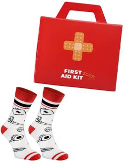Rainbow Socks - Damen Herren Lustige Erste-Hilfe-Kasten Socken - First Aid Socks Box - Novelty Geschenk für Krankenschwestern und Ärzte - 1 Paar - Größen EU 36-40 von Rainbow Socks