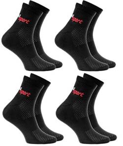 Rainbow Socks - Damen Herren Neon Sneaker Sportsocken - 4 Paar - Schwarz - Größen 44-46 von Rainbow Socks