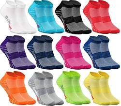 Rainbow Socks - Damen Herren Quarter Sport Socken - 12 Paar - Mehrfarbig - Größen 42-43 von Rainbow Socks