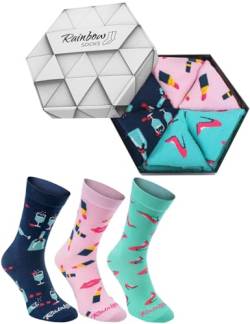 Rainbow Socks - Damen - Ladies Socken Box Geschenk - 3 Paar - Größen 36-40 von Rainbow Socks