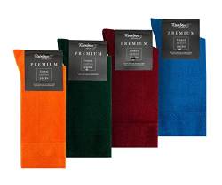 Rainbow Socks - Herren Premium Antibakterielle Business-Socken mit Silberionen - Orange Flaschengrün Dunkelrot Blau - Größen 47-50 von Rainbow Socks