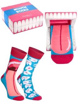 Rainbow Socks - Mouth Box Socks - Damen Herren Novelty Geschenk Zahnsocken Für Dentist Zahnärzte - 1 Paar - Größen 36-40 von Rainbow Socks