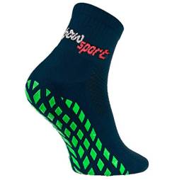 Rainbow Socks - Neo ABS Sport Socks - Damen Herren Neon Sneaker Sport Stopper Socken - 1 Paar - Blau - Größen 39-41 von Rainbow Socks