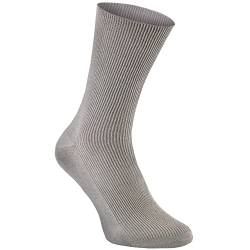 Rainbow Socks - Premium Damen Herren Diabetiker Socken Ohne Gummibund - 1 Paar - Grau - Größen 42-43 von Rainbow Socks