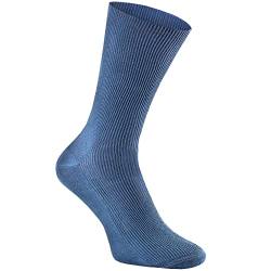 Rainbow Socks - Premium Damen Herren Diabetiker Socken Ohne Gummibund - 1 Paar - Jeans - Größen 44-46 von Rainbow Socks