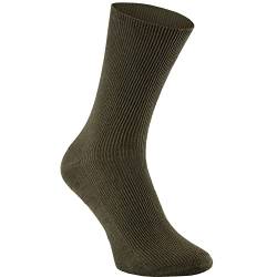 Rainbow Socks - Premium Damen Herren Diabetiker Socken Ohne Gummibund - 1 Paar - Khaki - Größen 39-41 von Rainbow Socks