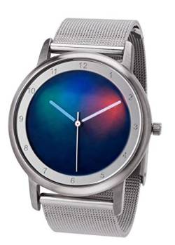 Rainbow Watch Unisex Uhr Quarz Avantgardia Light mit Edelstahl Milanese Armband von Rainbow emotion of colours