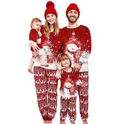 Raiodais Weihnachts Familie Pyjama Set Schlafanzüge Weihnachten Familien Weihnachtspyjama Christmas Pyjama Family Set(#106-Damen, M) von Raiodais