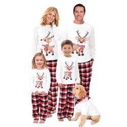 Raiodais Weihnachts Familie Pyjama Set Schlafanzüge Weihnachten Familien Weihnachtspyjama Christmas Pyjama Family Set(#108-Damen, S) von Raiodais