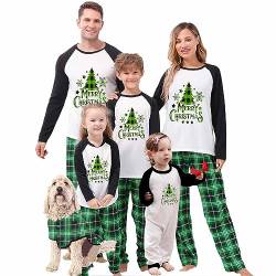Raiodais Weihnachts Familie Pyjama Set Schlafanzüge Weihnachten Familien Weihnachtspyjama Christmas Pyjama Family Set(#109-Damen, M) von Raiodais