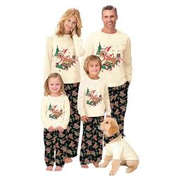 Raiodais Weihnachts Familie Pyjama Set Schlafanzüge Weihnachten Familien Weihnachtspyjama Christmas Pyjama Family Set(#111-Damen, M) von Raiodais