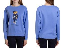 Polo Ralph Lauren Bear In Paris Bär Sweatshirt Sweater Pullover Pulli Jumper Blue New Season (as3, Alpha, m, Regular, Regular, Regular) von Ralph Lauren