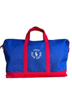 Polo Ralph Lauren Duffle Bag, Sporttasche, Blau-Rot von Ralph Lauren