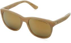 Ralph Lauren Damen 0Rl8141 56467P 56 Sonnenbrille, Beige (Cream Horn/Brown Mirror Gold) von Ralph Lauren