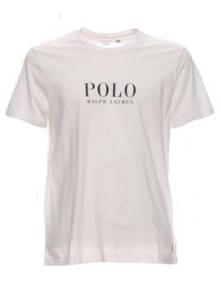 Ralph Lauren Weißes T-Shirt mit Logo-Print Basic für Herren, Weiß, XXL von Ralph Lauren