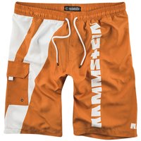 Rammstein Badeshort - Reise, Reise - M bis 3XL - für Männer - Größe M - orange/weiß  - Lizenziertes Merchandise! von Rammstein