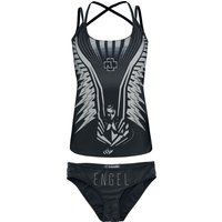 Rammstein Bikini-Set - Engel - M bis XXL - für Damen - Größe XXL - schwarz  - Lizenziertes Merchandise! von Rammstein