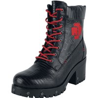 Rammstein Boot - Modell - EU40 bis EU42 - für Damen - Größe EU42 - schwarz/rot  - Lizenziertes Merchandise! von Rammstein