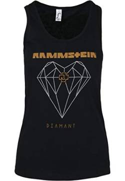 Rammstein Damen Ladies Diamant Tanktop Top, Schwarz (Black 00007), Small (Herstellergröße: S) von Rammstein