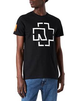 Rammstein Herren Logo Tee T-Shirt, schwarz, S von Rammstein