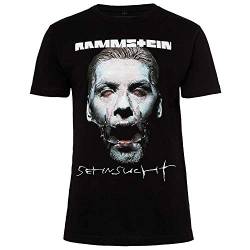 Rammstein Herren T-Shirt Sehnsucht Schneider Offizielles Band Merchandise Fan Shirt schwarz mit mehrfarbigem Front Print und Back Print (4XL) von Rammstein