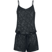 Rammstein Jumpsuit - Logo Jumpsuit - S bis XXL - für Damen - Größe S - schwarz  - Lizenziertes Merchandise! von Rammstein