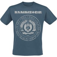 Rammstein T-Shirt - Est. 1994 - S bis XXL - für Männer - Größe M - blau  - Lizenziertes Merchandise! von Rammstein