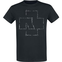 Rammstein T-Shirt - Stacheldraht - L bis 3XL - für Männer - Größe 3XL - schwarz  - Lizenziertes Merchandise! von Rammstein