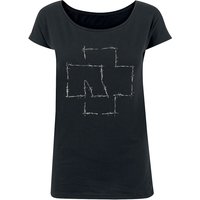 Rammstein T-Shirt - Stacheldraht - S bis XL - für Damen - Größe L - schwarz  - Lizenziertes Merchandise! von Rammstein