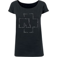 Rammstein T-Shirt - Stacheldraht - S bis XL - für Damen - Größe M - schwarz  - Lizenziertes Merchandise! von Rammstein