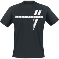 Rammstein T-Shirt - Weiße Balken - S bis 5XL - für Männer - Größe XXL - schwarz  - Lizenziertes Merchandise! von Rammstein