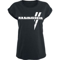 Rammstein T-Shirt - Weiße Balken - XS bis 5XL - für Damen - Größe 3XL - schwarz  - Lizenziertes Merchandise! von Rammstein