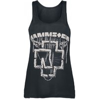 Rammstein Top - In Ketten - S bis L - für Damen - Größe M - schwarz  - Lizenziertes Merchandise! von Rammstein