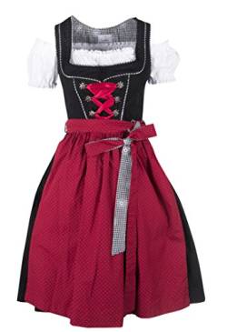 Ramona Lippert® Damen-Dirndl, Pia rot - 3-teiliges Dirndlkleid für Frauen, hochwertige Trachtenmode (40) von Ramona Lippert