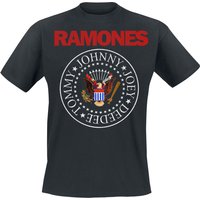 Ramones T-Shirt - Seal Red - S bis XXL - für Männer - Größe M - schwarz  - Lizenziertes Merchandise! von Ramones