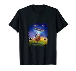 Huhn UFO Abduktion T-Shirt von Random Galaxy